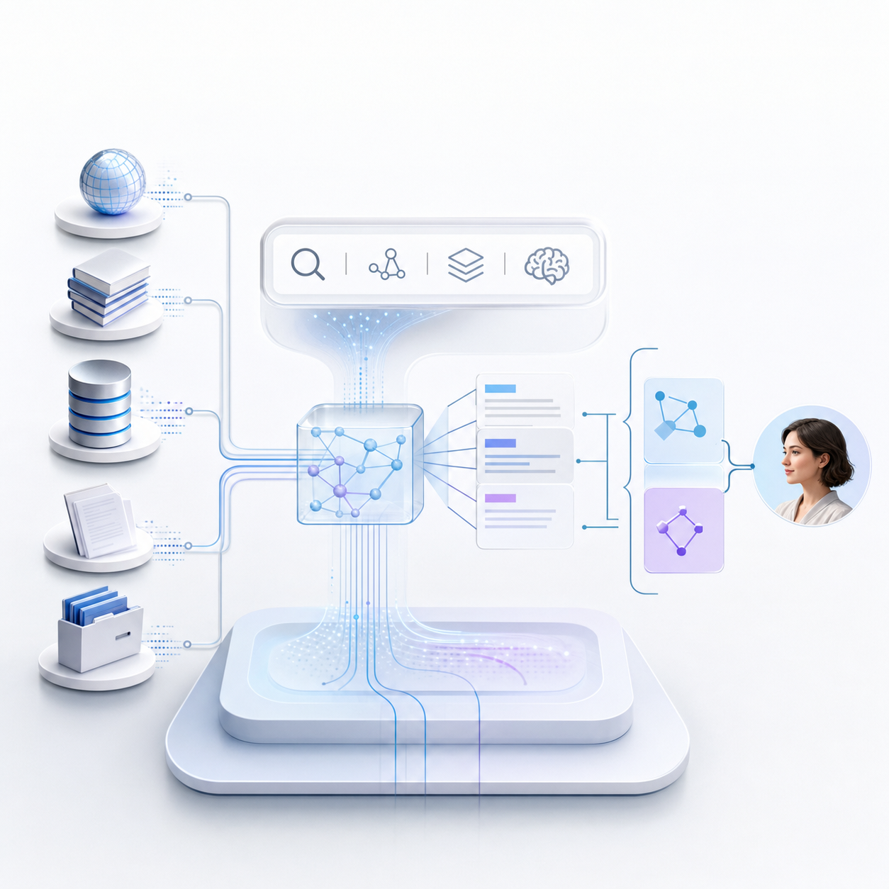 Cloudflare AI Search를 통해 에이전트가 검색 /mcp 엔드포인트로 질의하는 화면