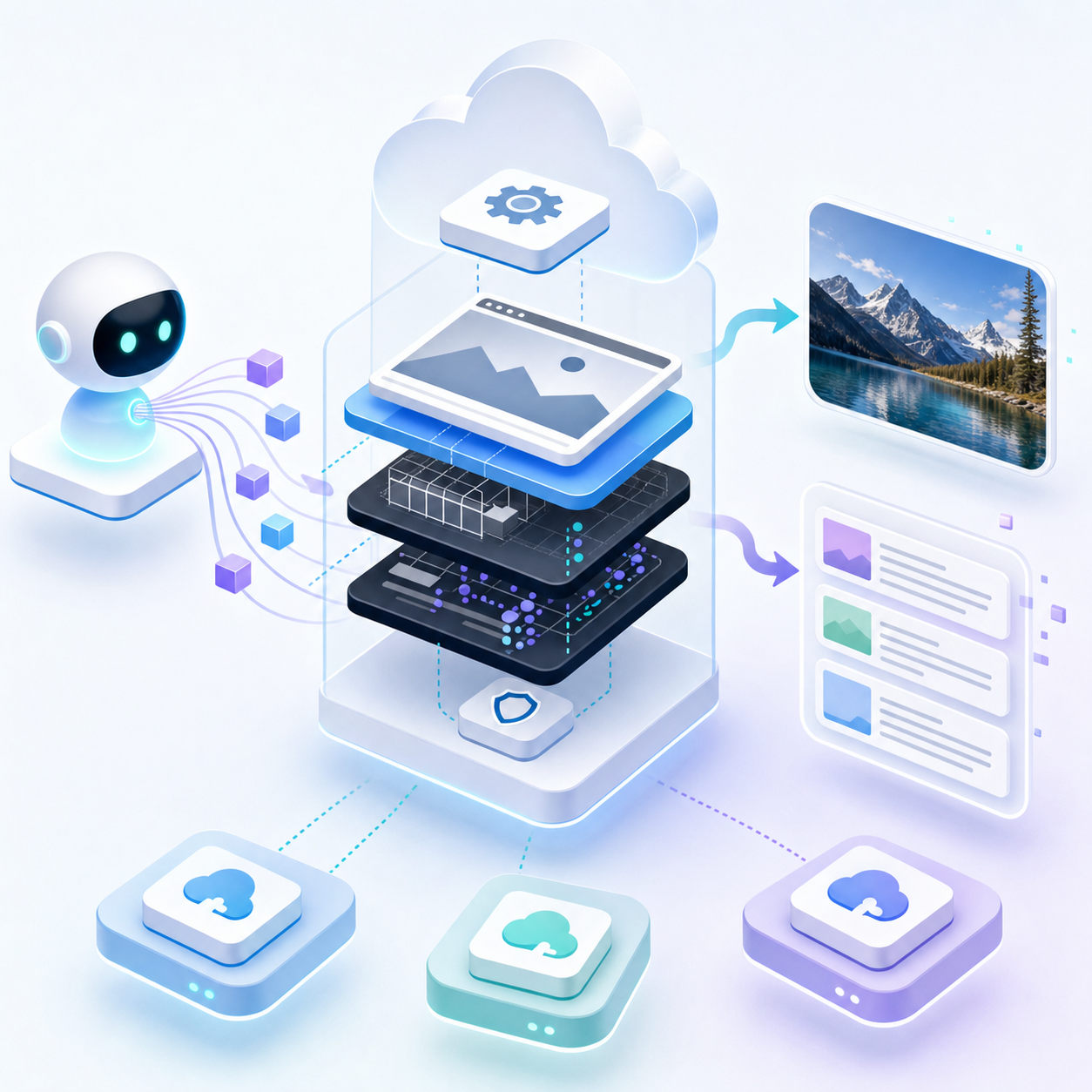 Kitesurf 브라우저: AI 에이전트용 Browser Run 통합 - output4 1 Kitesurf 브라우저가 AI 에이전트 작업을 위해 웹 페이지를 렌더링하고 결과 이미지를 생성하는 장면
