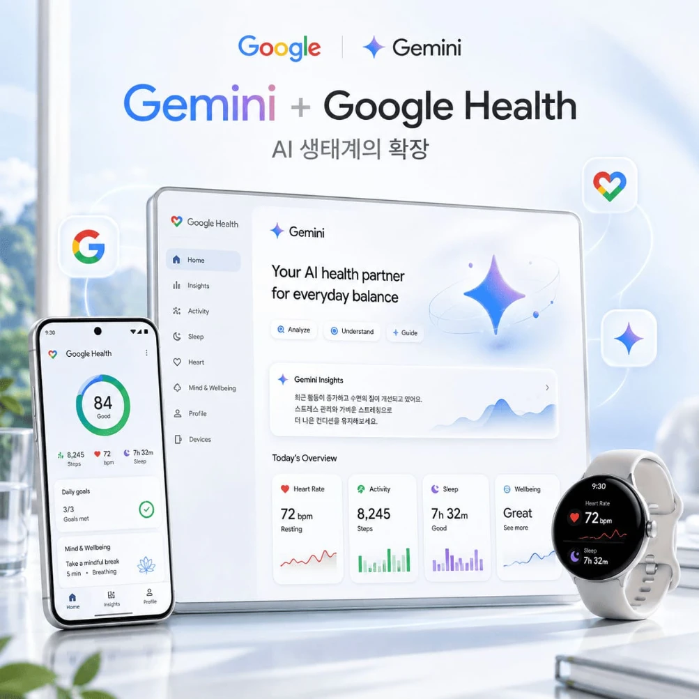 Gemini와 Google Health 연동 AI 생태계 확장과 건강 데이터 기반 서비스 연결