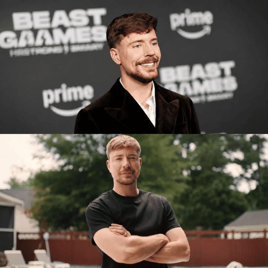 Google MrBeast 파트너십에 참여한 글로벌 크리에이터 MrBeast가 공식 행사와 야외 촬영 현장에서 Gemini 협업과 AI 콘텐츠 마케팅 전략을 새로운 크리에이터